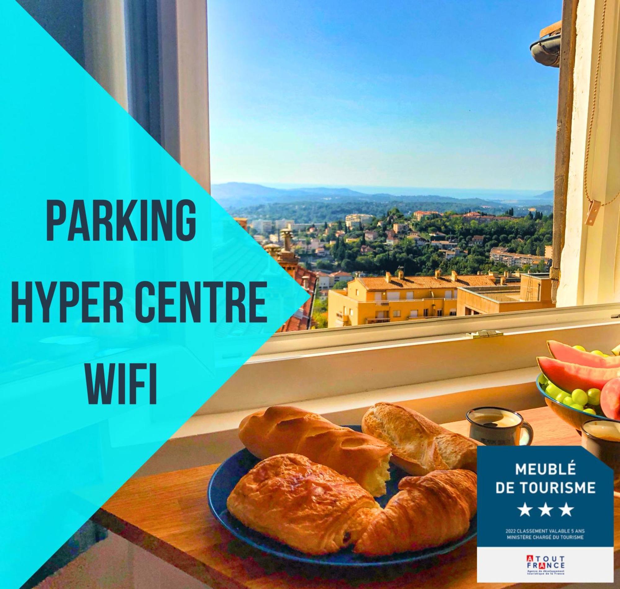 Parking Prive - Vue Mer - Wifi - Centre Historique Grasse Ngoại thất bức ảnh